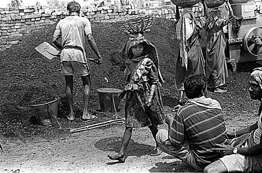 童工,砖,地点,印度
