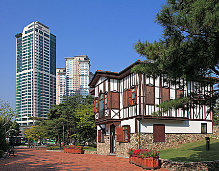 韩国,首尔,汝矣岛,街景