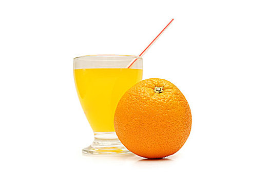 橙子,橙汁,隔绝,白色