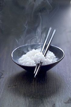 米饭,小碗,筷子