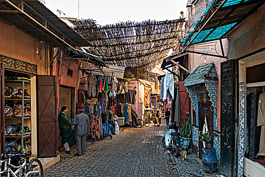 街景,露天市场,麦地那,玛拉喀什,摩洛哥,非洲