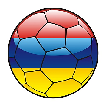 亚美尼亚,旗帜,足球