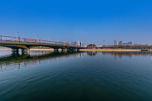 北京市通州区东关大桥都市环境建筑风光