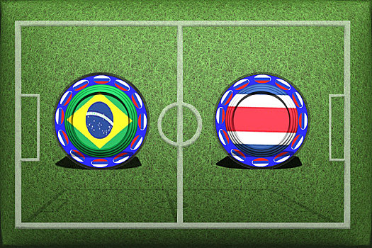 足球,世界杯,比赛,多,巴西,哥斯达黎加