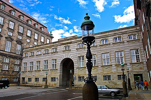 丹麦哥本哈根皇宫后院