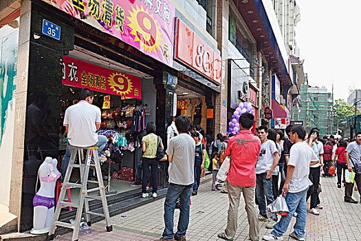 道路,购物街,广州,中国