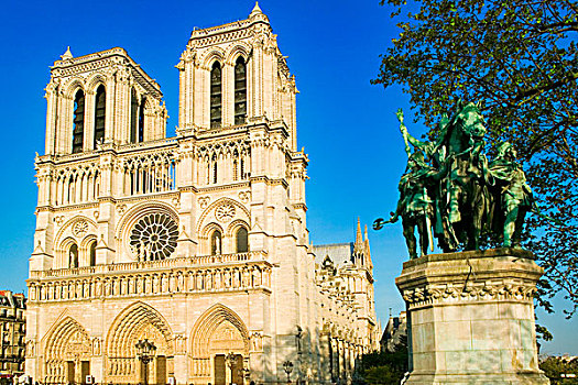 建筑,大教堂,巴黎,法兰西岛,法国