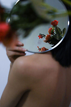 镜子花朵