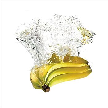 香蕉,落下,水