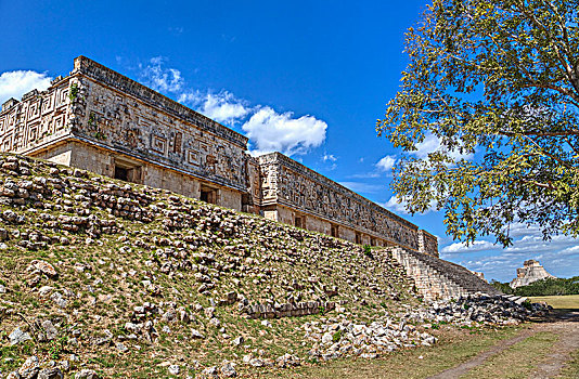 宫殿,乌斯马尔,尤卡坦半岛,墨西哥