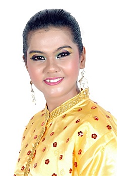 头像,亚洲人,女孩,衣服,传统,地方特色,部族,婆罗洲