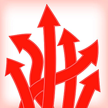 紅色,箭頭
