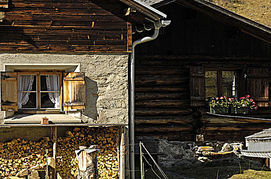 山区木屋,达沃斯,瑞士