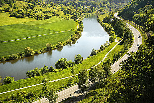 德国,风景,河
