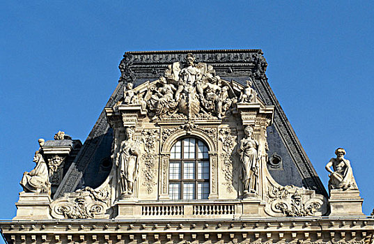 高,局部,美术馆,卢浮宫,巴黎,法国