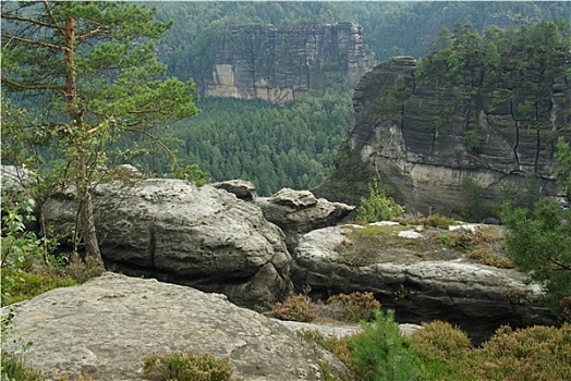 山,远眺