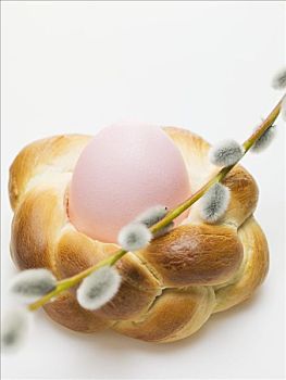 复活节彩蛋,面包圈,银柳
