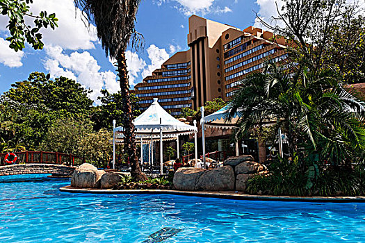 酒店,游泳,游泳池,太阳城,西北省,南非