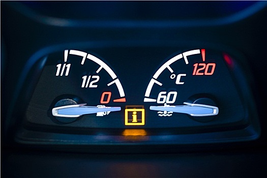 燃料,汽油,引擎,温度,计量器,汽车,警告,灯