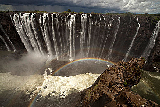 彩虹,彩虹瀑布,维多利亚瀑布,津巴布韦,非洲