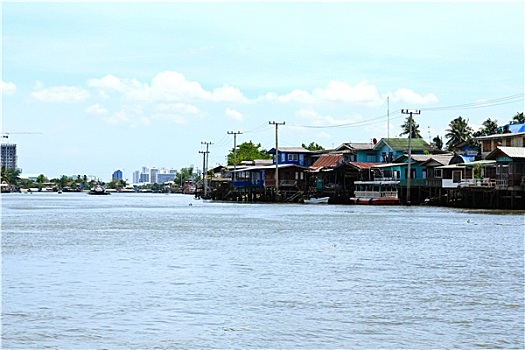 房子,湄南河,泰国