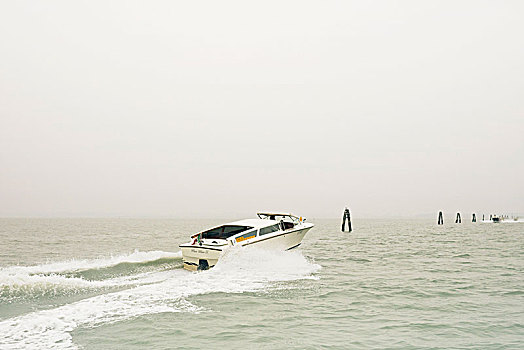 水上出租车,途中,机场,威尼斯
