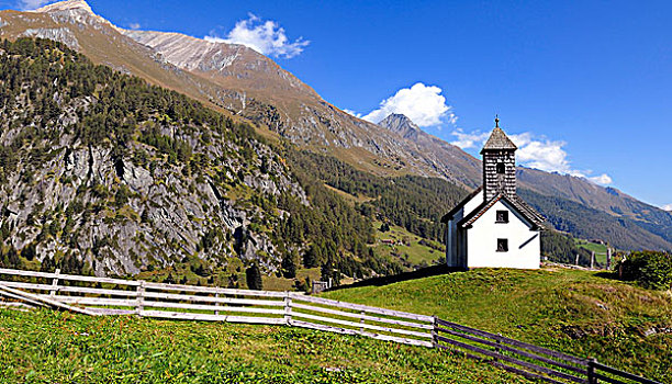 小教堂,菲尔根狭谷,提洛尔,奥地利