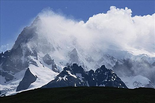 云,山峦,智利