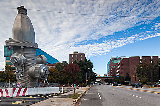 南卡罗来纳,哥伦比亚,巨大,消防栓,雕塑,市区
