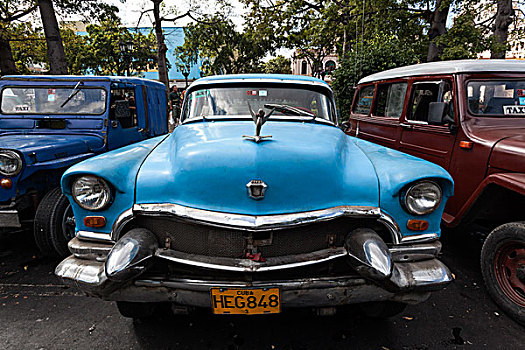 老爷车,公园,北美,哈瓦那,古巴