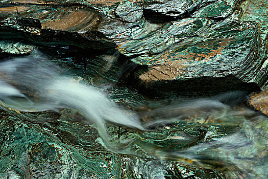 水,上方,石头,冰川国家公园,蒙大拿,美国