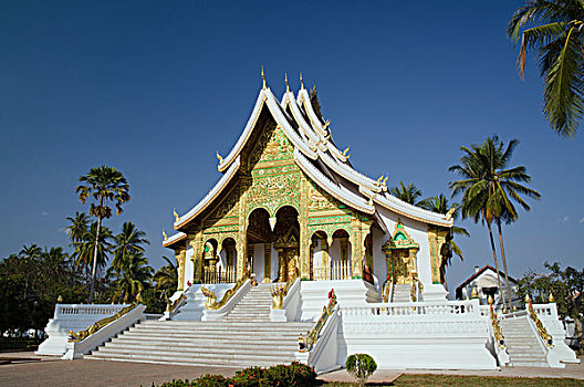 皇宫,国家博物馆,庙宇,琅勃拉邦,老挝,印度支那,亚洲