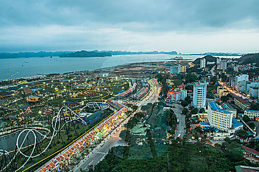 越南下龙湾城市风光