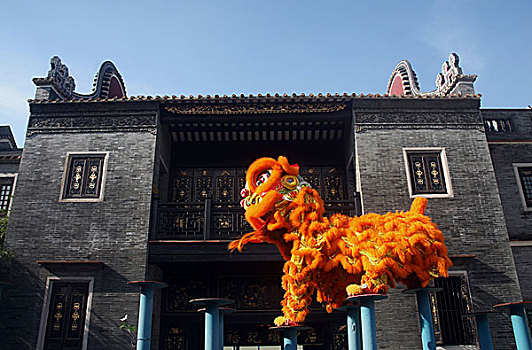 传统,京剧,才艺,表演,舞龙,广州,中国,九月,2009年