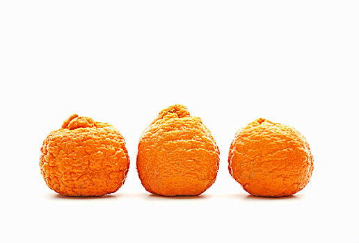 三个,金色,块,柑橘,白色,表面