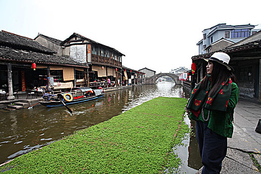 绍兴,安昌古镇,建筑,房子,民房,住宅,河道,小桥,流水,腊味,腌制,食品,特色