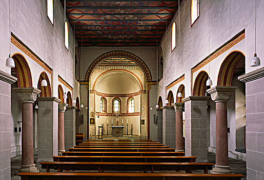 教堂中殿,教区教堂,埃森,德国