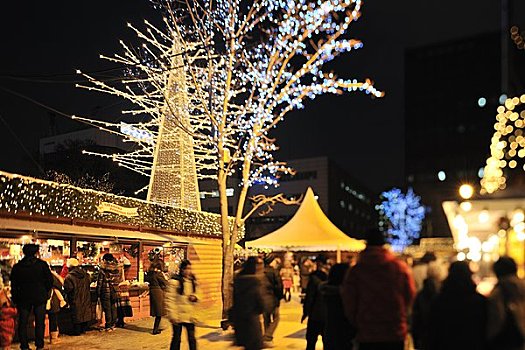 慕尼黑,圣诞市场,札幌