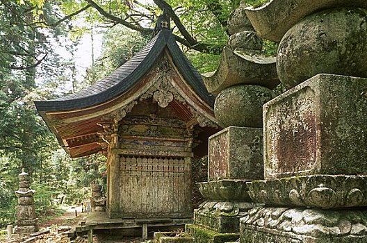 山,寺院,日本