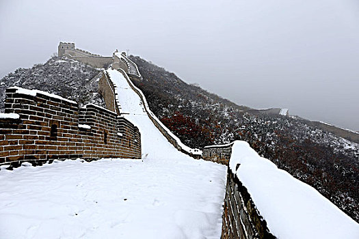 长城雪景