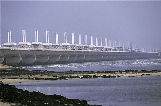 三角洲,拦河坝,东方