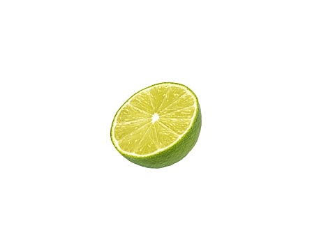 柠檬,切,一半,白色背景,背景
