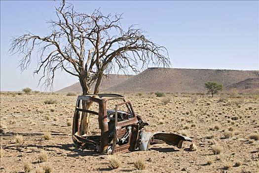 汽车,残骸,废料,交通工具,纳米比亚,非洲