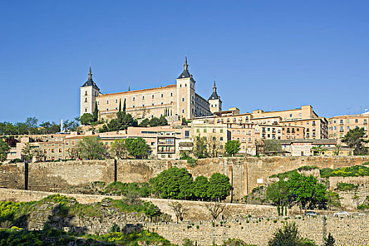 城堡,托莱多,西班牙,欧洲
