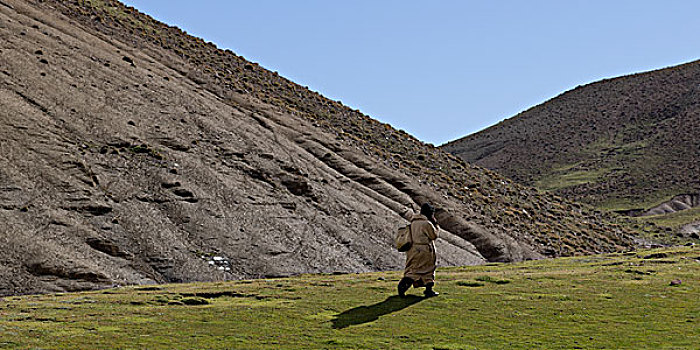牧羊人,山谷,阿特拉斯山脉,摩洛哥