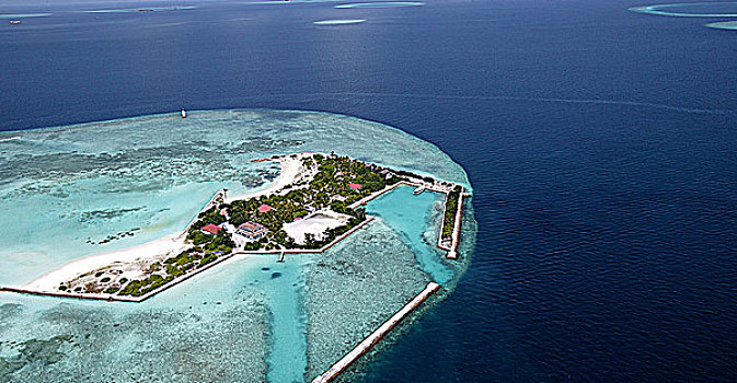 马尔代夫,岛屿,环礁,航拍