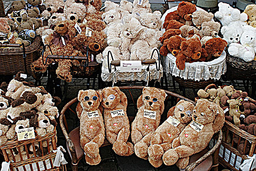 德国,柏林,泰迪熊,娃娃,店