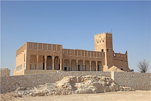 历史,要塞,多哈,卡塔尔,中东
