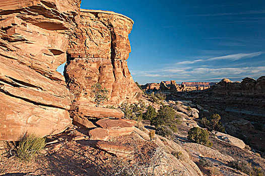 砂岩,岩石构造,峡谷地国家公园,犹他,美国