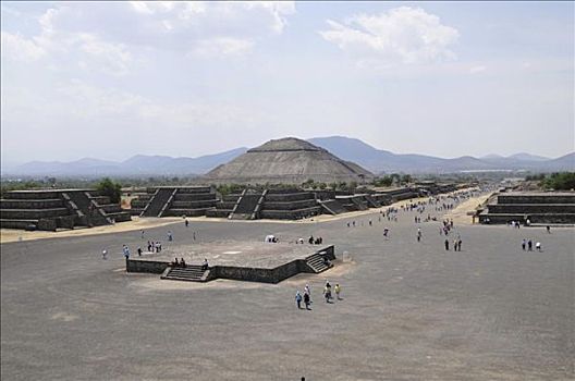 太阳金字塔,特奥蒂瓦坎,墨西哥,北美